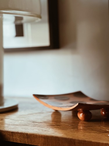 PATERA DOTS NA NÓŻKACH RUDA