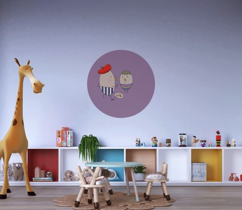 Mural DOTS - Pan Jajko Maluje Jajeczko