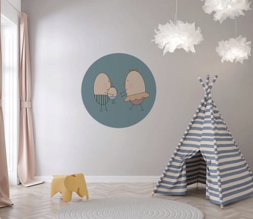 Mural DOTS -Pan i Pani Jajko Są Rodzicami