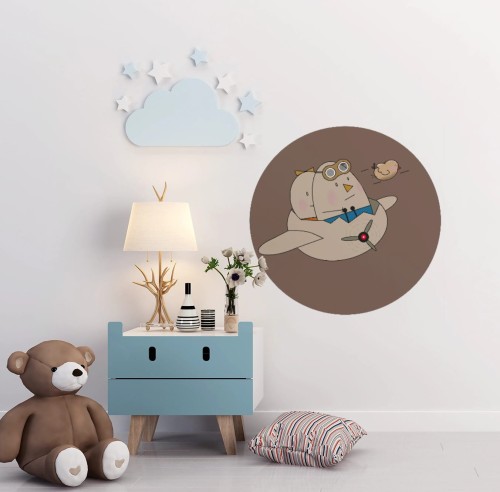 Mural DOTS - Pan i Pani Jajko Lecą Samolotem