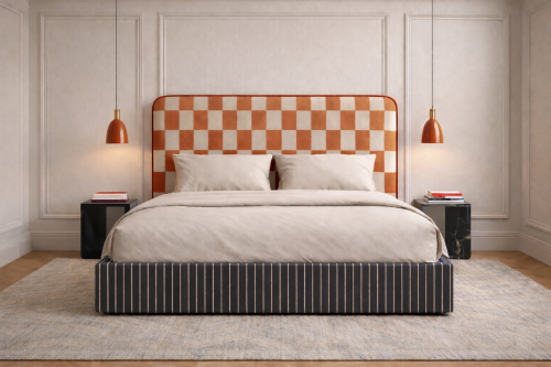 DISSONANCE No.2 – designerskie łóżko tapicerowane