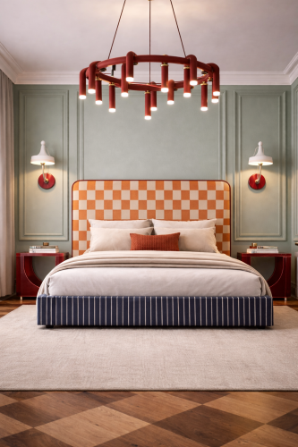 DISSONANCE No.2 – designerskie łóżko tapicerowane