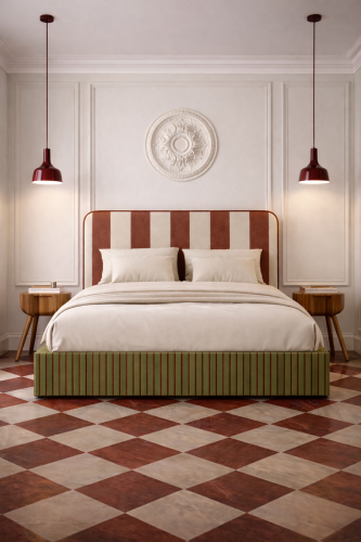 DISSONANCE No.3 – designerskie łóżko tapicerowane