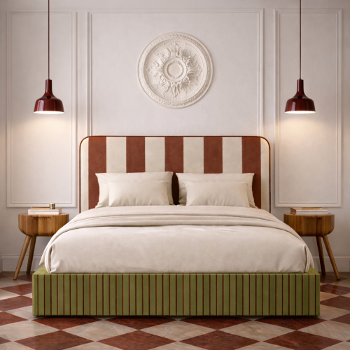 DISSONANCE No.3 – designerskie łóżko tapicerowane