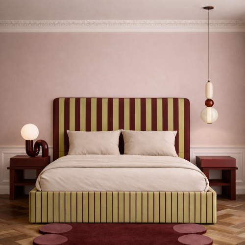 DISSONANCE No.12 – designerskie łóżko tapicerowane