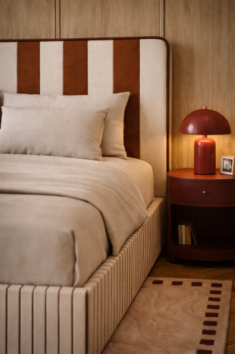 DISSONANCE No.18– designerskie łóżko tapicerowane