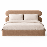 MOU Cappuccino - designerskie łóżko tapicerowane