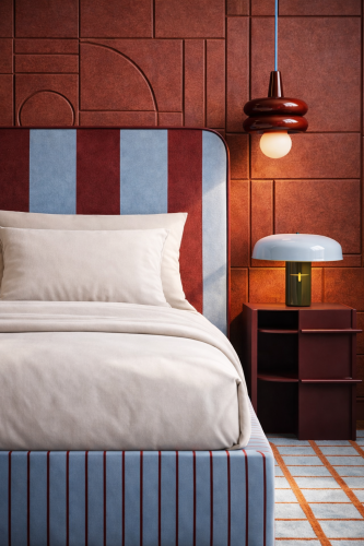 DISSONANCE No.19 - designerskie łóżko tapicerowane