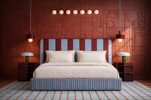 DISSONANCE No.19 - designerskie łóżko tapicerowane