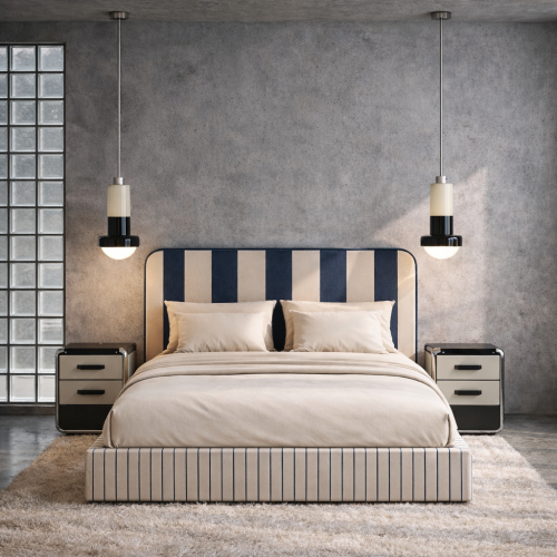 DISSONANCE No.20 - designerskie łóżko tapicerowane