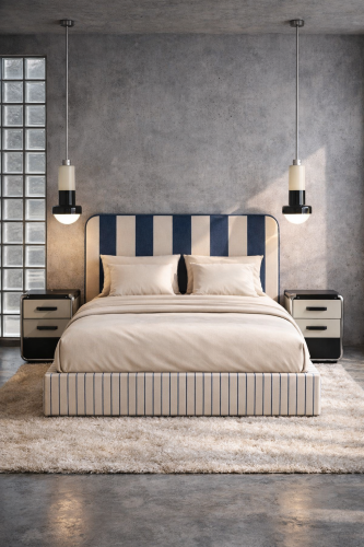 DISSONANCE No.20 - designerskie łóżko tapicerowane