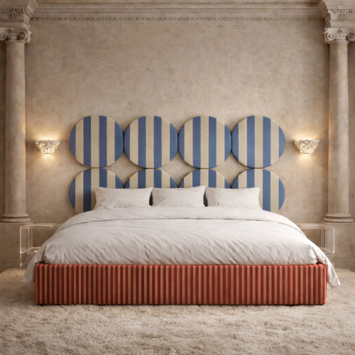 DISSONANCE CIRCLE No.1– designerskie łóżko tapicerowane