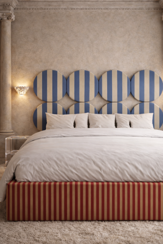 DISSONANCE CIRCLE No.1– designerskie łóżko tapicerowane