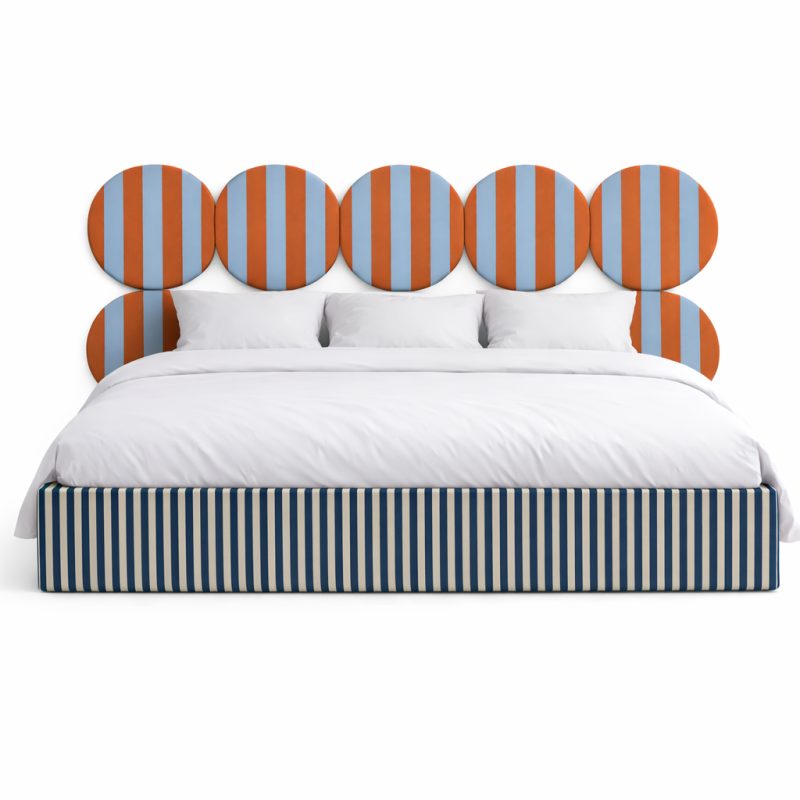 DISSONANCE CIRCLE No.5– designerskie łóżko tapicerowane