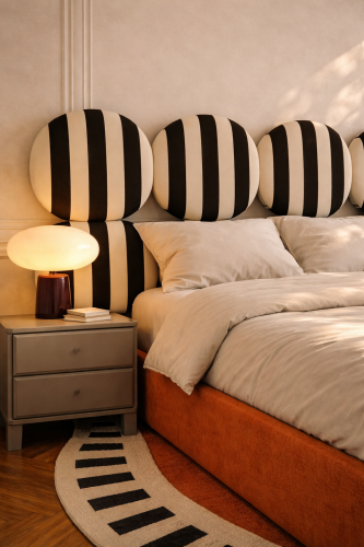 DISSONANCE CIRCLE No.7– designerskie łóżko tapicerowane