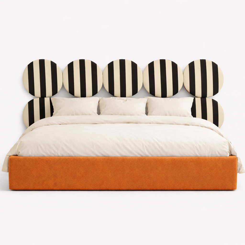 DISSONANCE CIRCLE No.7 – designerskie łóżko tapicerowane