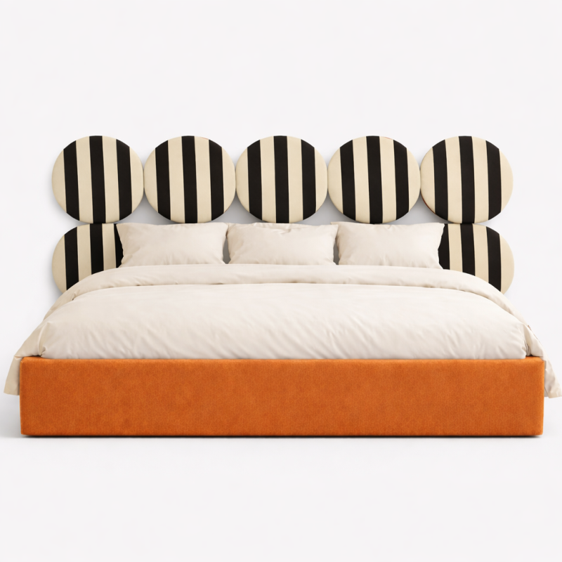 DISSONANCE CIRCLE No.7– designerskie łóżko tapicerowane