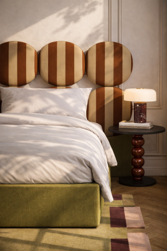 DISSONANCE CIRCLE No.9– designerskie łóżko tapicerowane