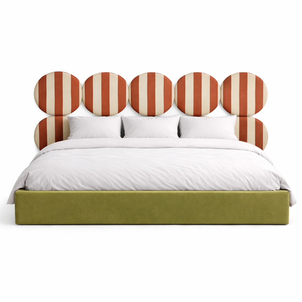 DISSONANCE CIRCLE No.9 - designerskie łóżko tapicerowane