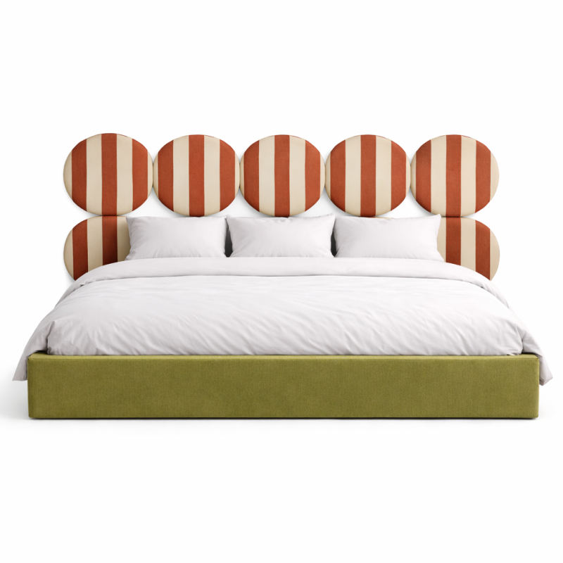 DISSONANCE CIRCLE No.9– designerskie łóżko tapicerowane