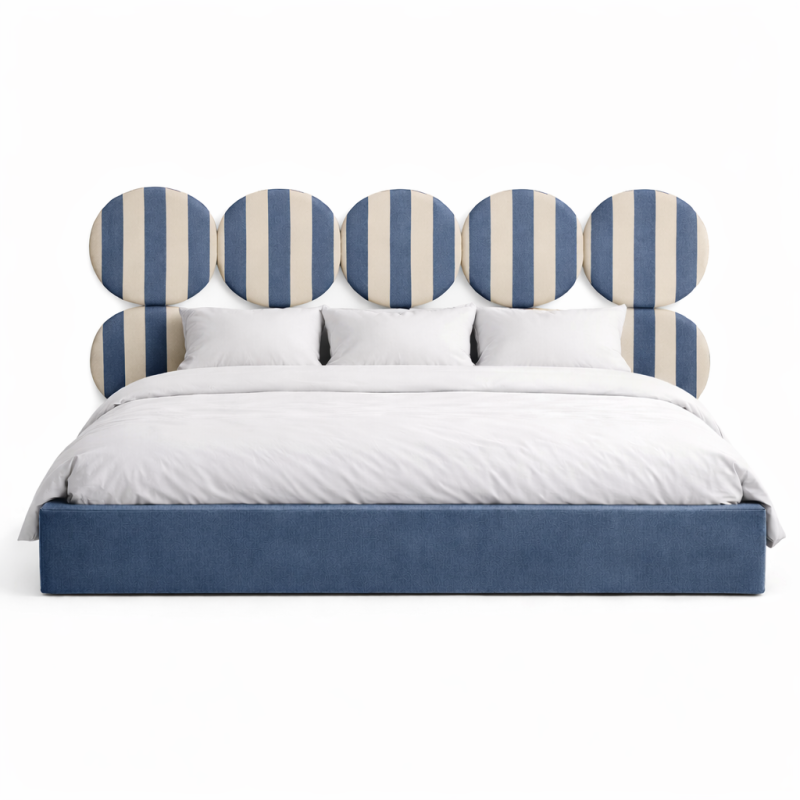 DISSONANCE CIRCLE No.10– designerskie łóżko tapicerowane