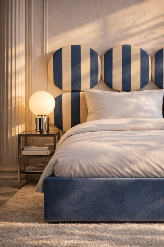 DISSONANCE CIRCLE No.10– designerskie łóżko tapicerowane