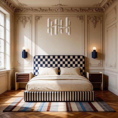 DISSONANCE No.25 – designerskie łóżko tapicerowane