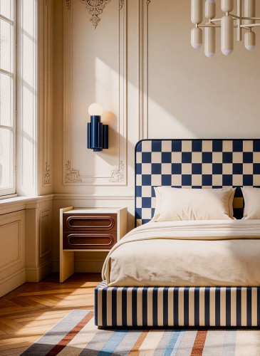 DISSONANCE No.25 – designerskie łóżko tapicerowane