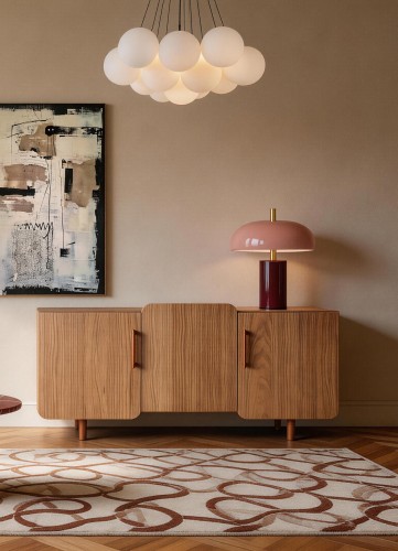 Designerska komoda w okleinie orzechowej No.1