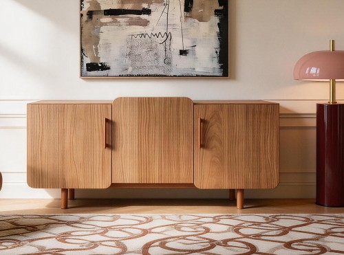 Designerska komoda w okleinie orzechowej No.1