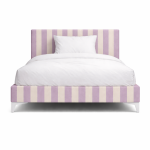 CANDY STRIPES LILAC — łóżko dziecięce w liliowe pasy   