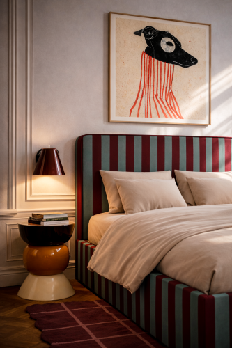 DISSONANCE No.26 – designerskie łóżko tapicerowane