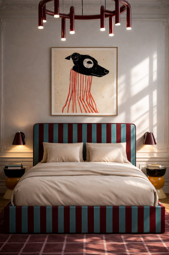 DISSONANCE No.26 – designerskie łóżko tapicerowane