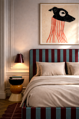 DISSONANCE No.26 – designerskie łóżko tapicerowane