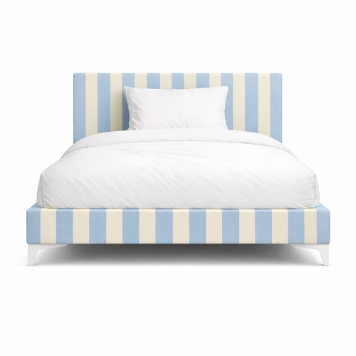 CANDY STRIPES BLUE — łóżko dziecięce w błękitne pasy