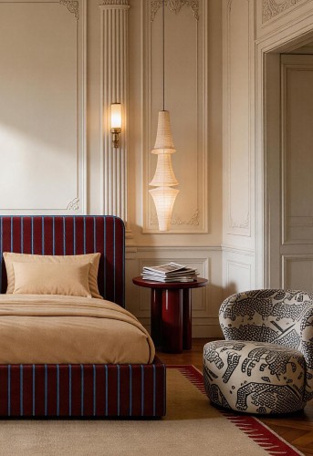 DISSONANCE No.28 – designerskie łóżko tapicerowane