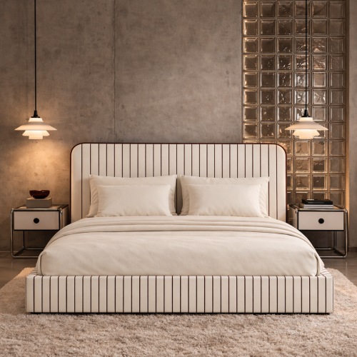 DISSONANCE No.21 - designerskie łóżko tapicerowane