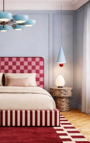 DISSONANCE No.5 – designerskie łóżko tapicerowane