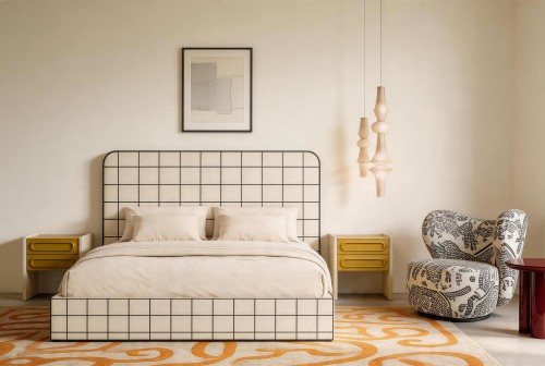 DISSONANCE No.30 – designerskie łóżko tapicerowane