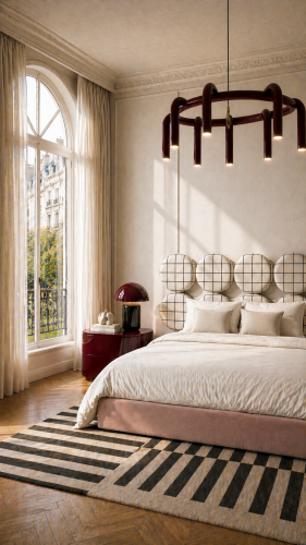 DISSONANCE CIRCLE No.4– designerskie łóżko tapicerowane