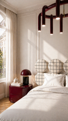 DISSONANCE CIRCLE No.4– designerskie łóżko tapicerowane