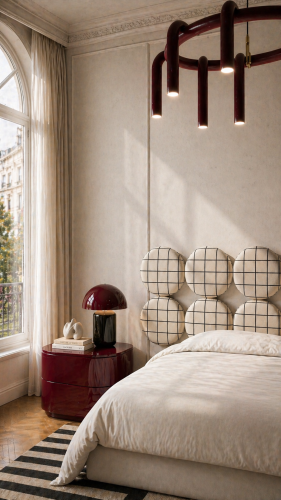 DISSONANCE CIRCLE No.4– designerskie łóżko tapicerowane