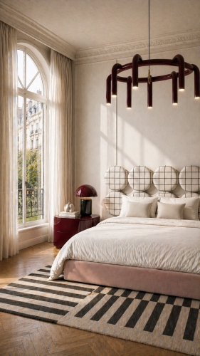 DISSONANCE CIRCLE No.4– designerskie łóżko tapicerowane