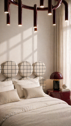 DISSONANCE CIRCLE No.4– designerskie łóżko tapicerowane