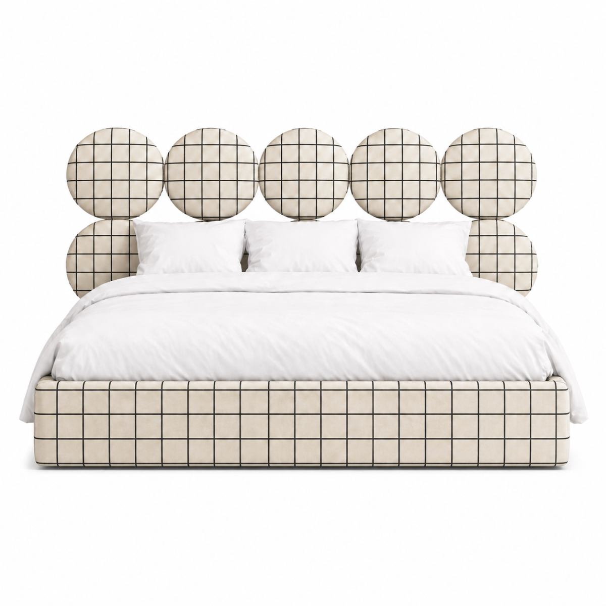 DISSONANCE  CIRCLE No.11– designerskie łóżko tapicerowane     