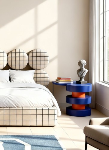 DISSONANCE CIRCLE No.11– designerskie łóżko tapicerowane