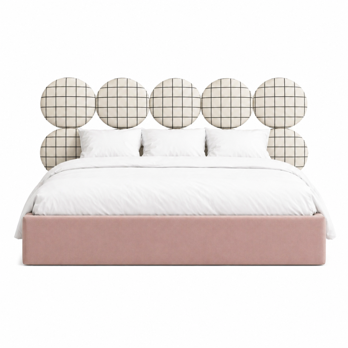 DISSONANCE  CIRCLE No.4– designerskie łóżko tapicerowane     