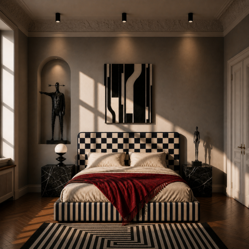 DISSONANCE No.31 – designerskie łóżko tapicerowane