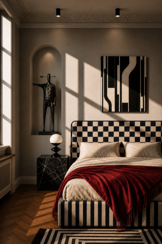 DISSONANCE No.31 – designerskie łóżko tapicerowane