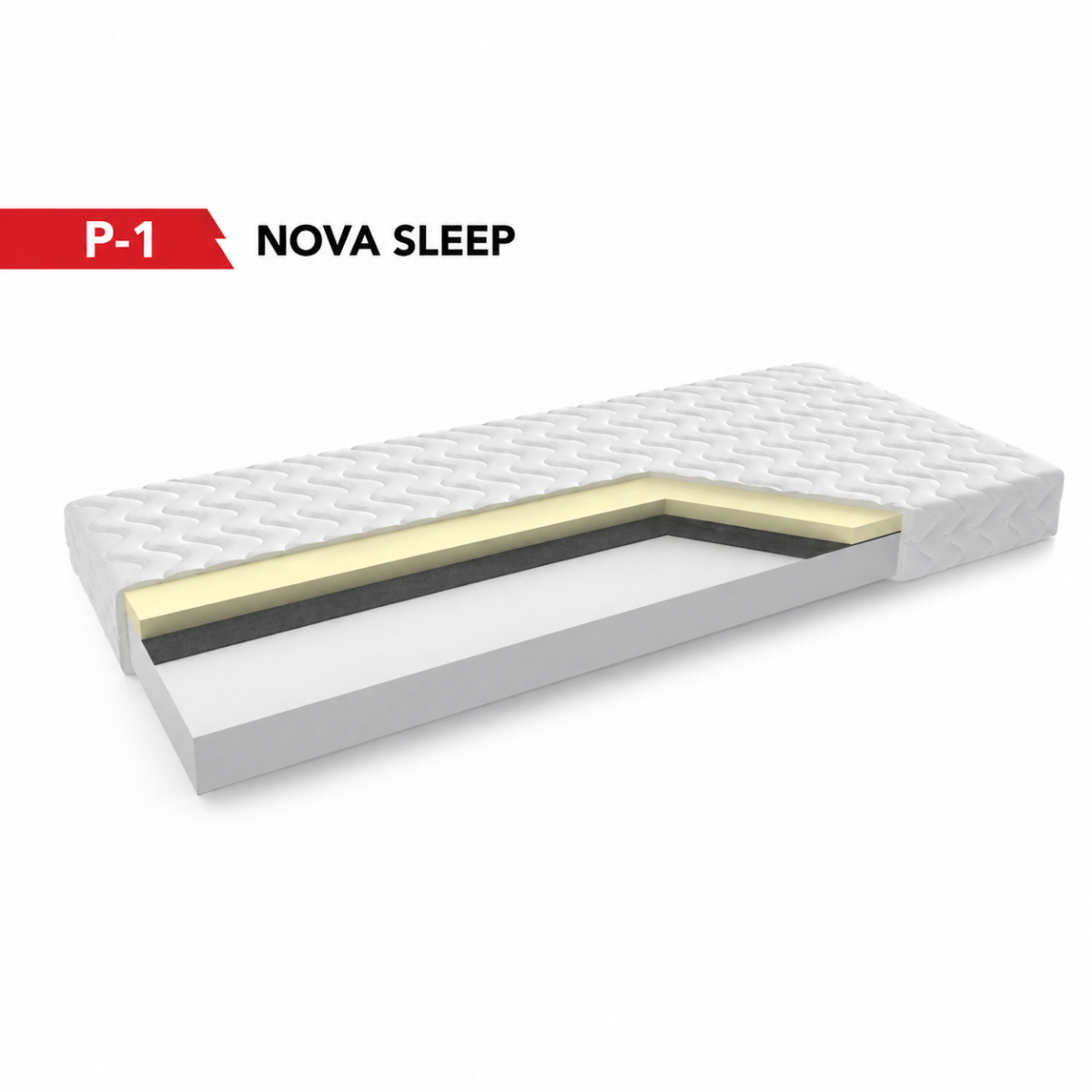 Materac piankowy P-1 NOVA SLEEP z pianką VISCO 